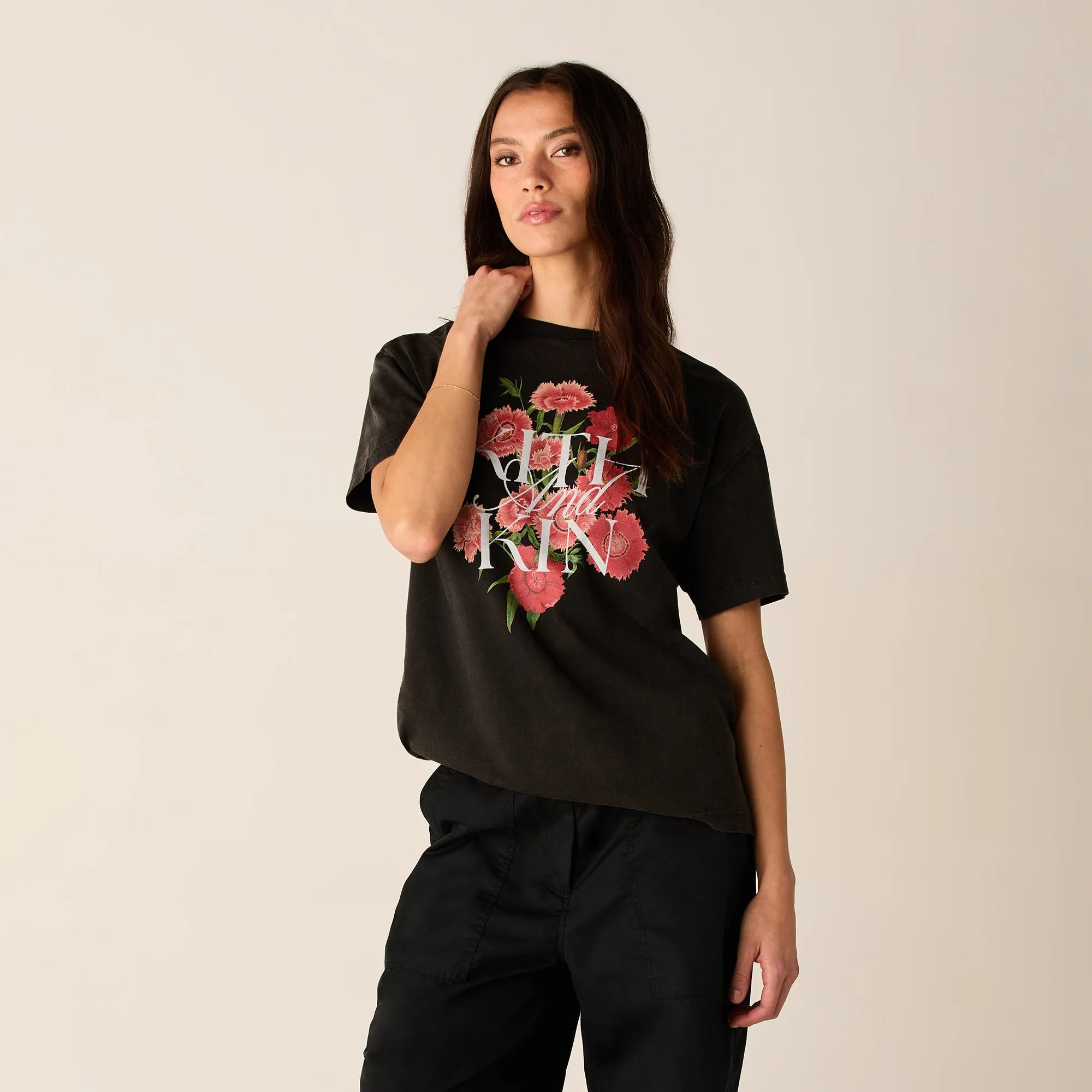 Kith Women Floral Vintage Tee - Black sold by Kith product image thumbnail 2