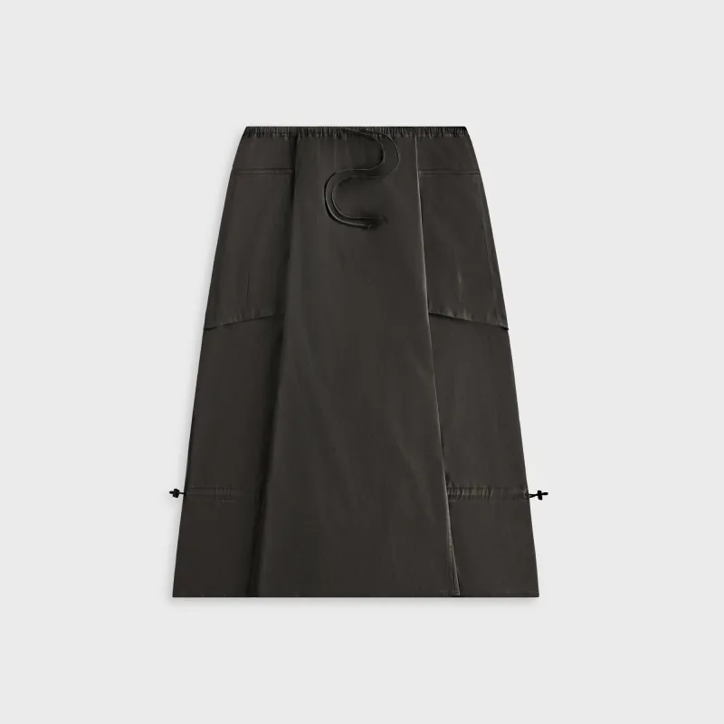 Kith Women Kyo Utility Maxi Skirt - Black sold by Kith
