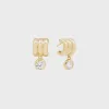 SHASHI Robyn Huggie Earring - Gold sold by Kith