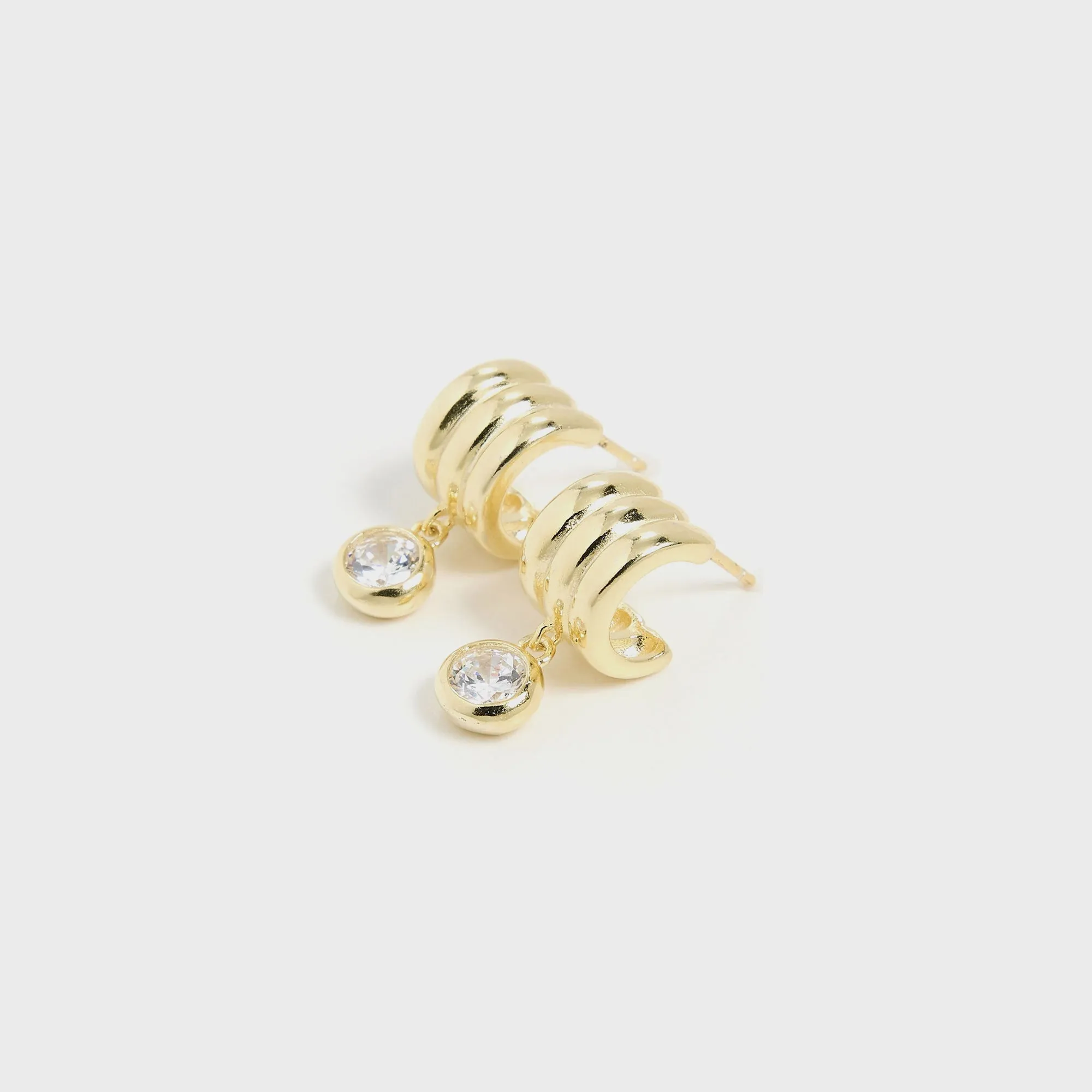 SHASHI Robyn Huggie Earring - Gold sold by Kith product image thumbnail 3
