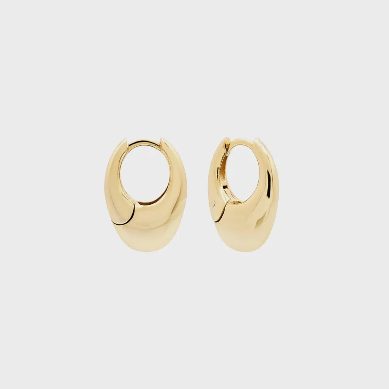 SHASHI Carter Hoop Earring - Gold sold by Kith