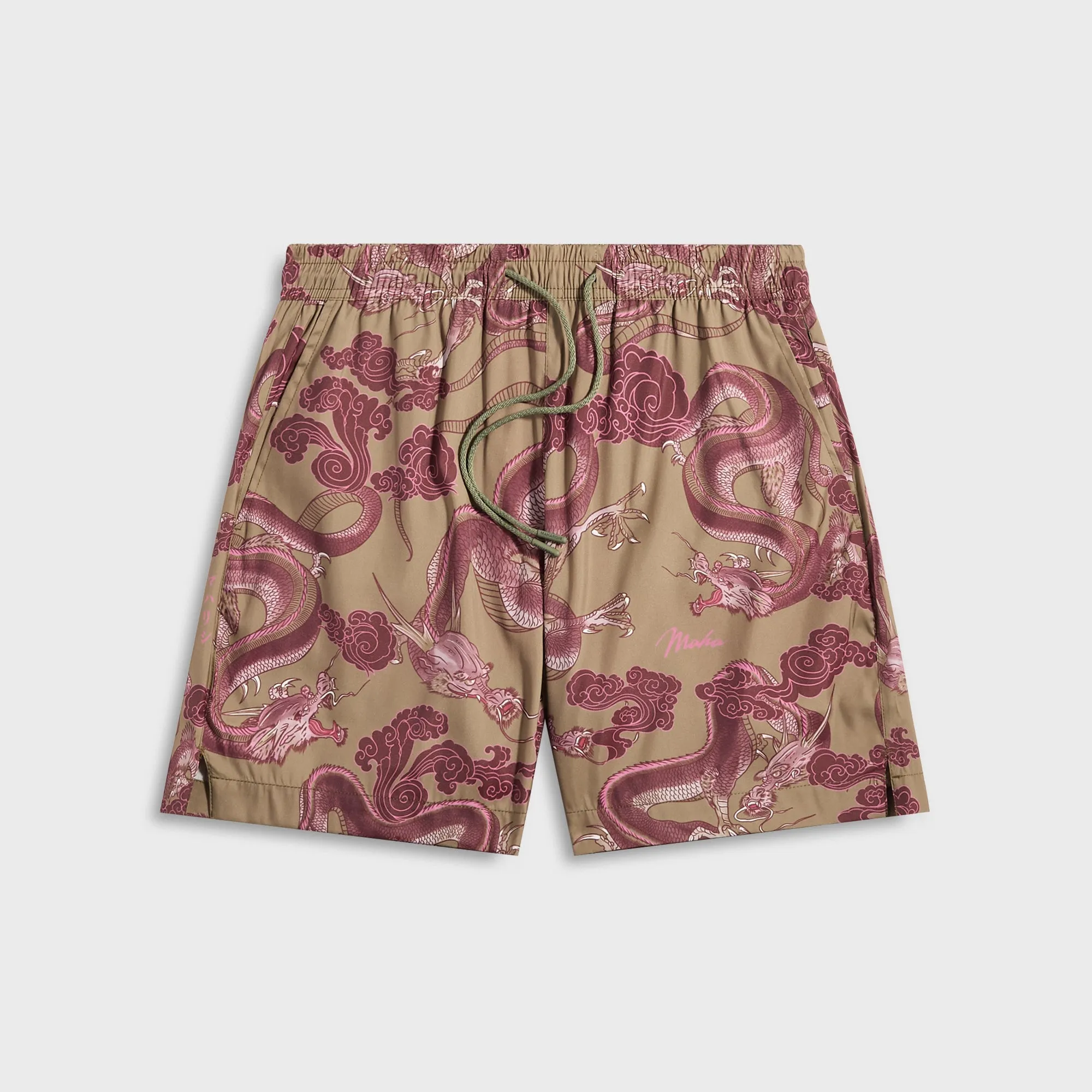 Maharishi 1549 Dragon Swim Shorts - Olive sold by Kith