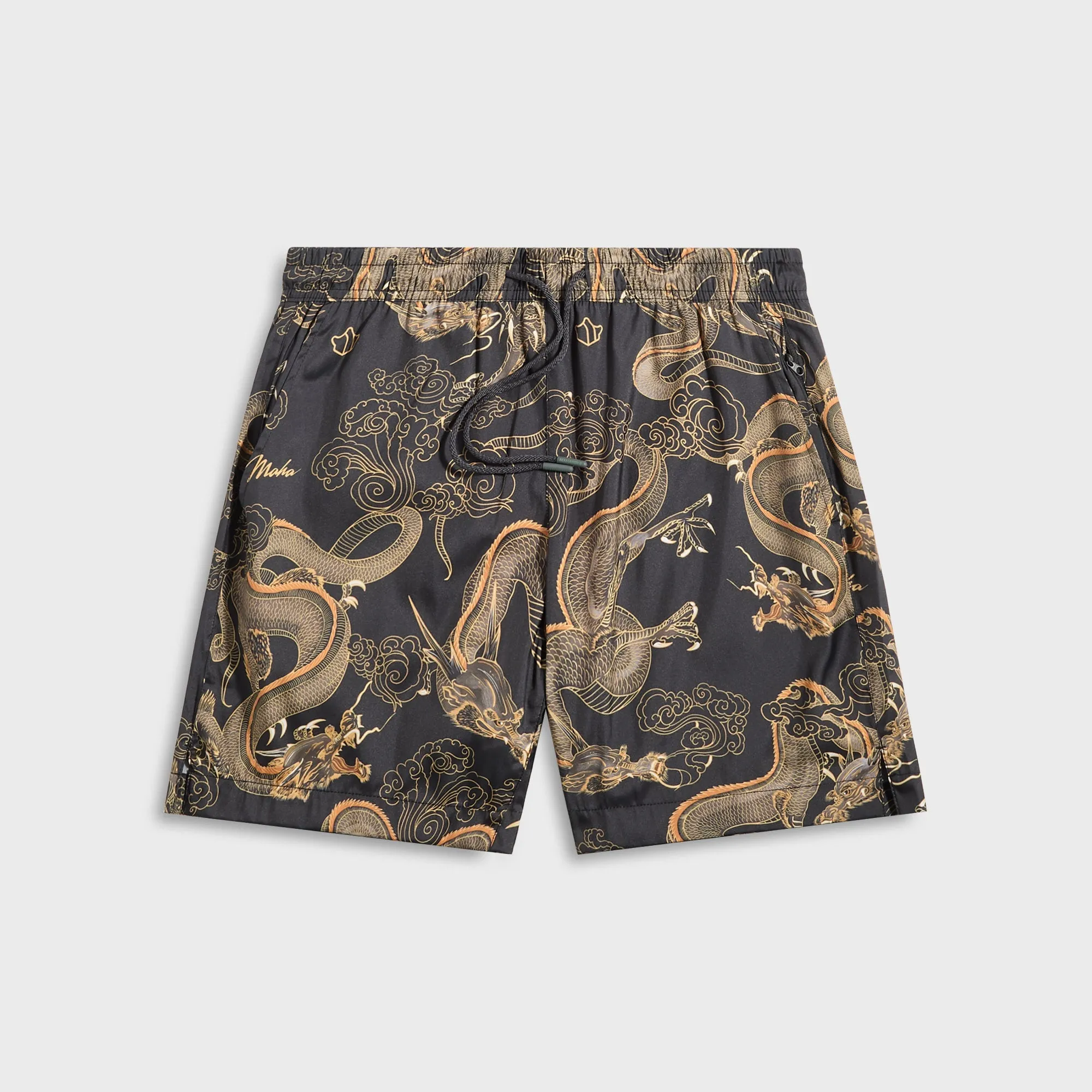 Maharishi 1549 Dragon Swim Shorts - Black sold by Kith