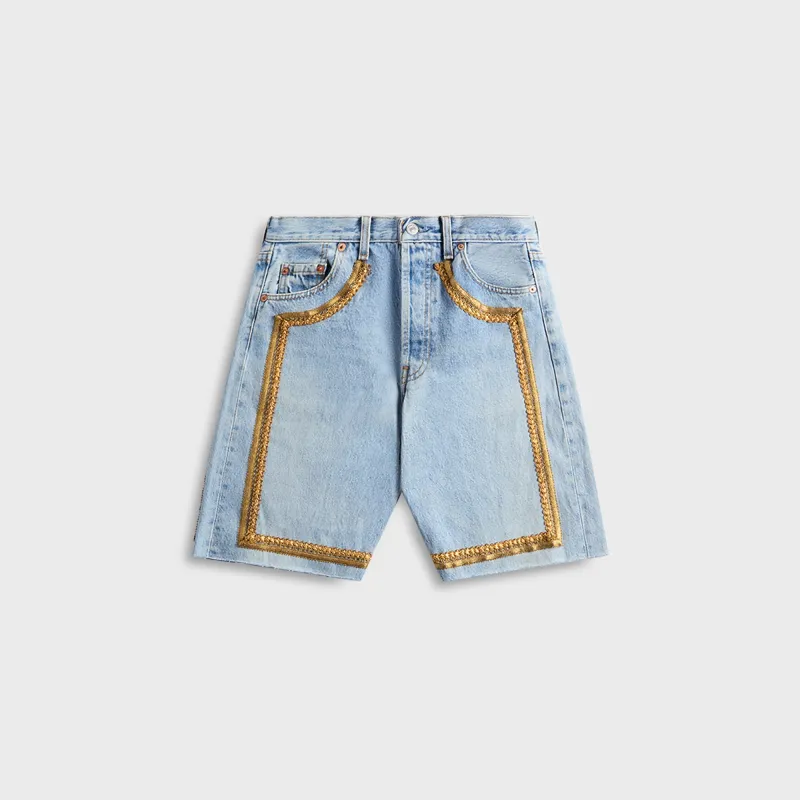 Conner Ives Vintage Denim Short - Blue sold by Kith