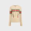 Conner Ives Long Sleeve Sock Henley - Beige / Multi sold by Kith