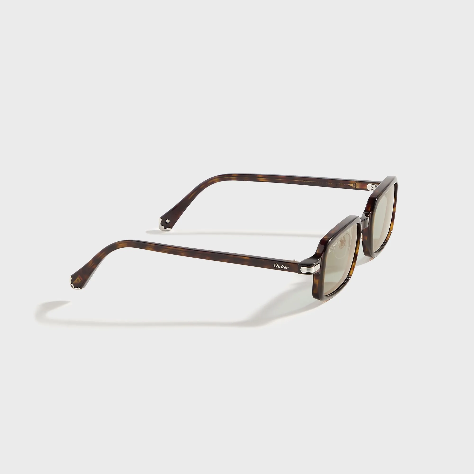 Cartier Square Sunglasses - Dark Havana / Green with Gold Flash Mirror sold by Kith product image thumbnail 2