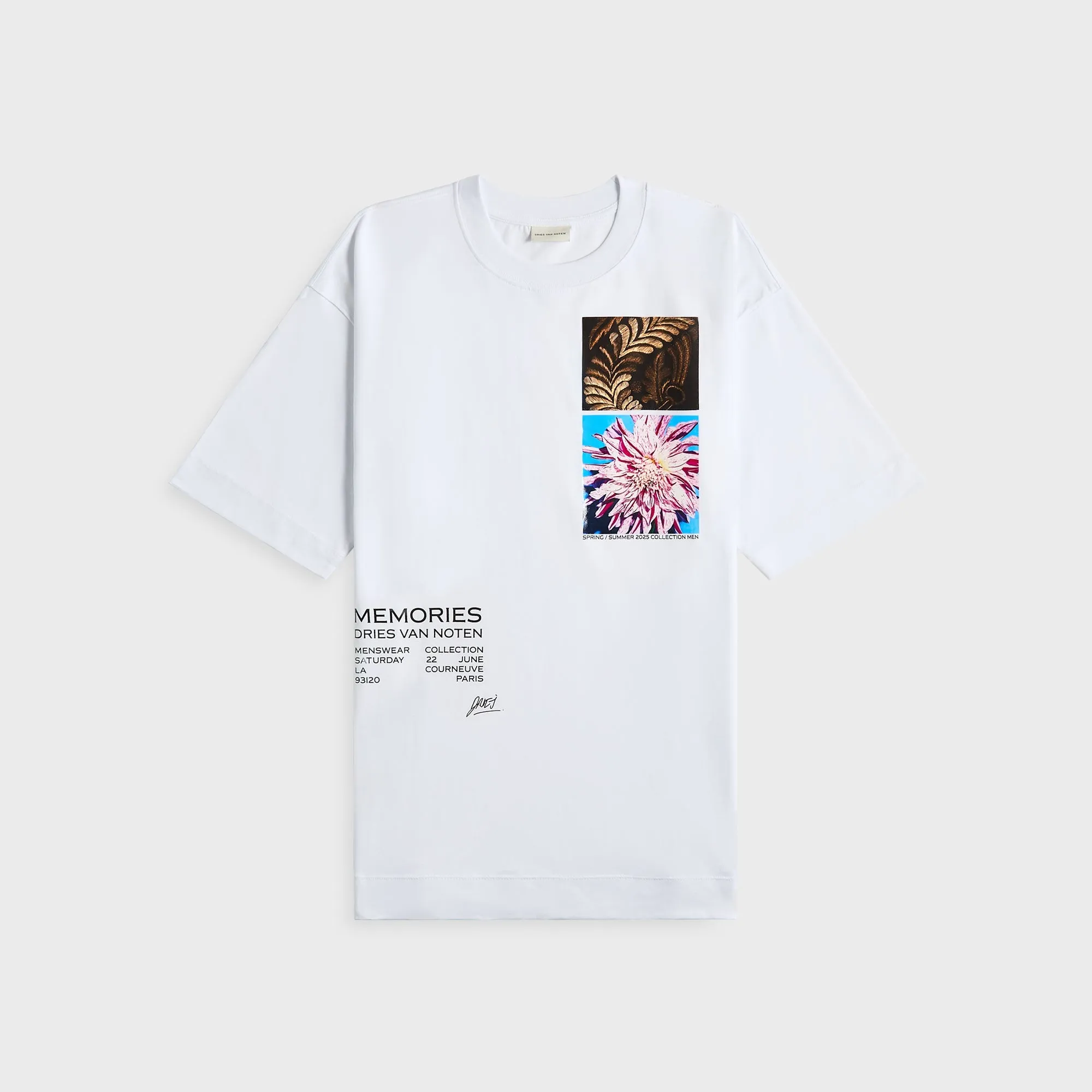 Dries Van Noten PR 1600 M.K.Ss.Tee - White sold by Kith