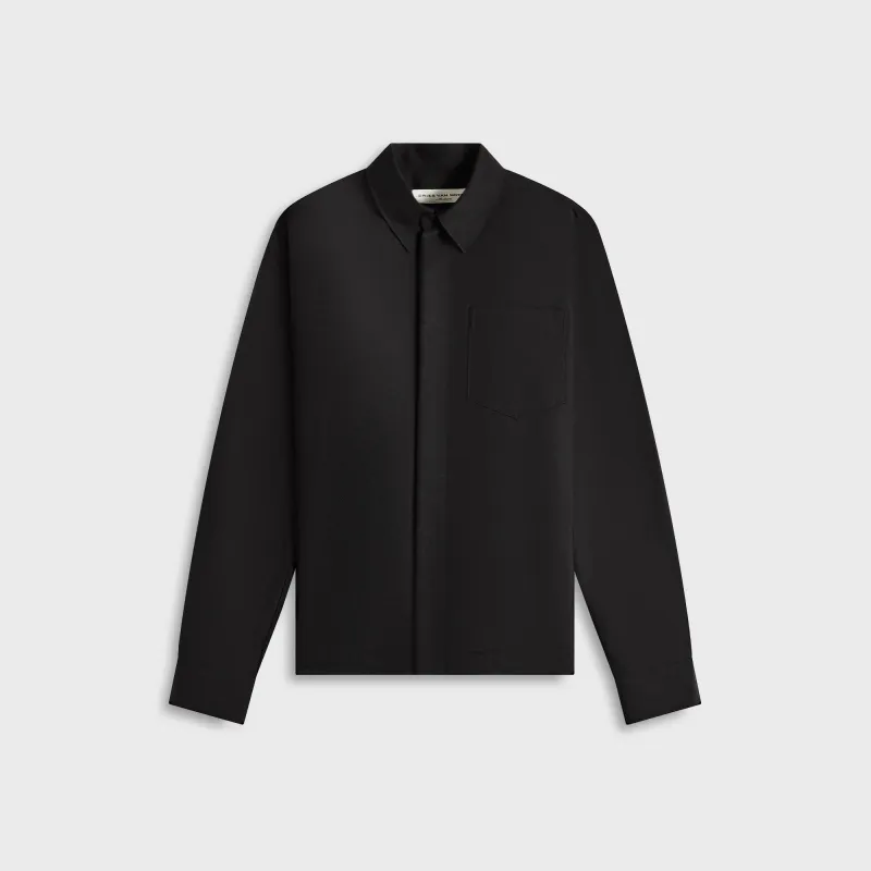 Dries Van Noten Corran 1310 M.W.Shirt - Black sold by Kith