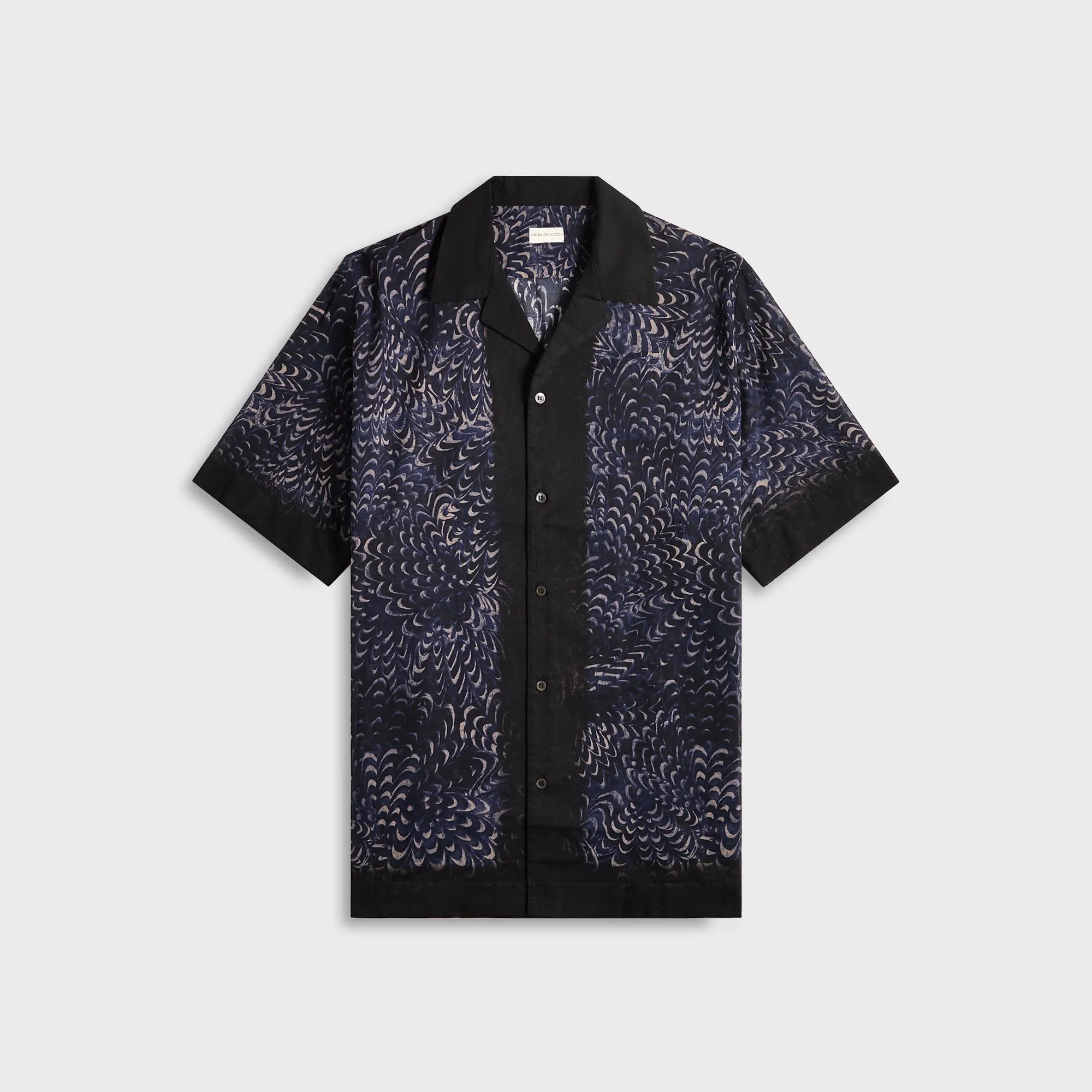Dries Van Noten Carltone 1162 M.W.Shirt - Navy sold by Kith
