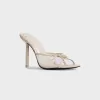 Black Suede Studio Luna 100 Slipper Mule - Swan Mesh sold by Kith