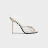 Black Suede Studio Luna 100 Slipper Mule - Swan Mesh sold by Kith