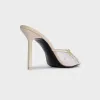 Black Suede Studio Luna 100 Slipper Mule - Swan Mesh sold by Kith