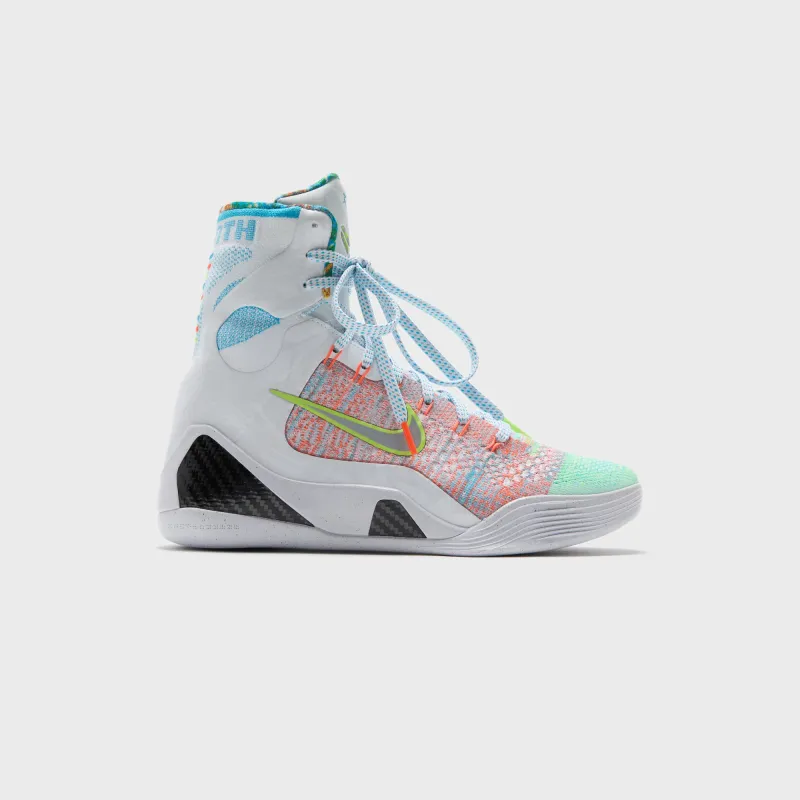 Nike Kobe 9 Elite Protro - White / Reflective Silver / Chlorine Blue / Black sold by Kith