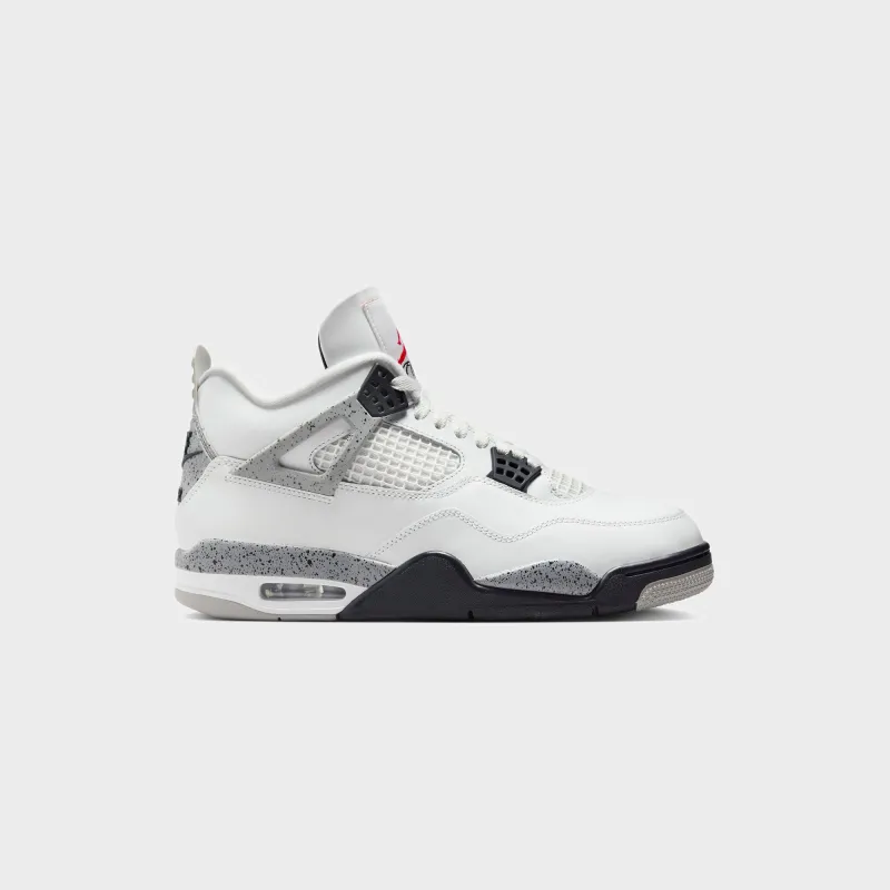Jordan Air Jordan 4 Retro - Summit White / Fire Red / Tech Grey / Black sold by Kith