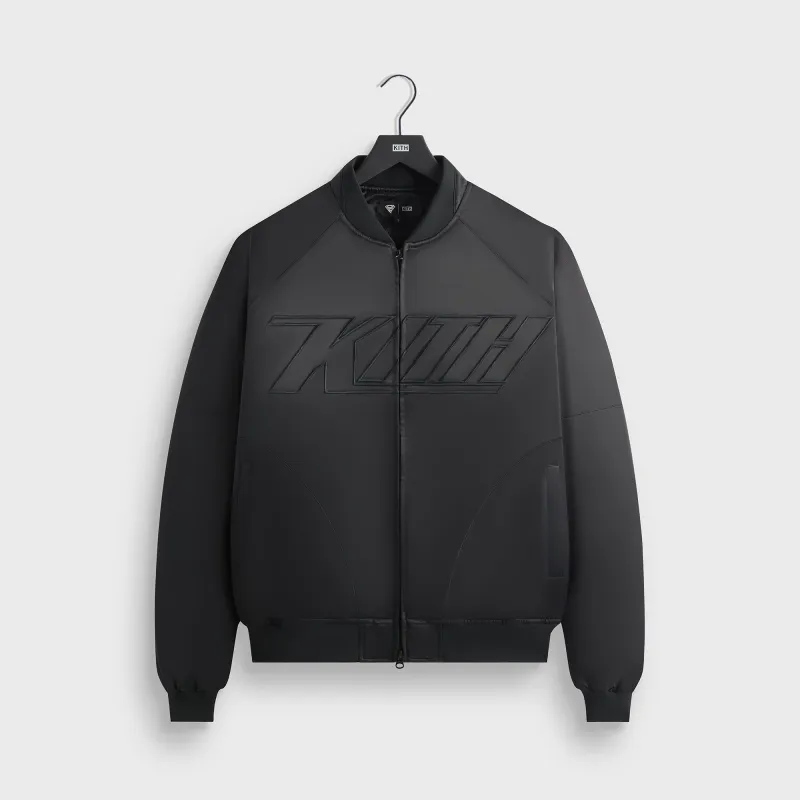 Superman | Kith Satin Bomber Jacket - Black sold by Kith
