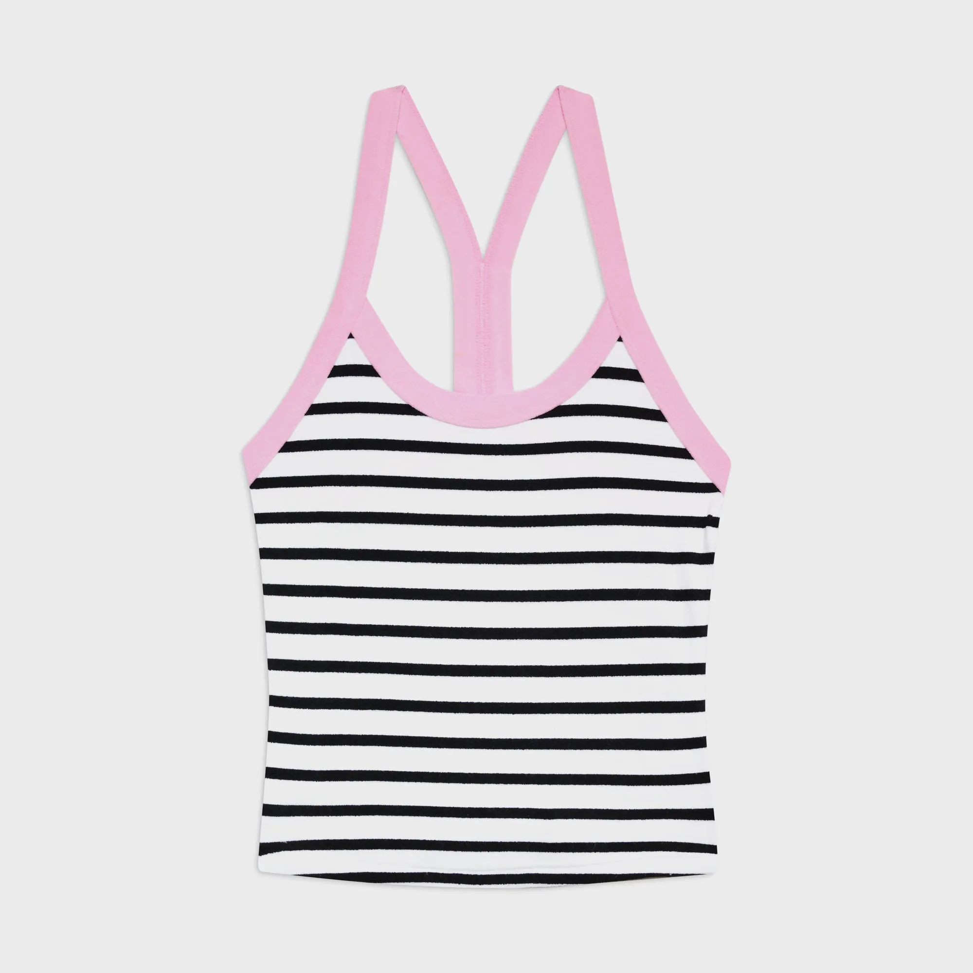 Frankies Bikinis Velma Terry Tank - Vintage Stripe sold by Kith