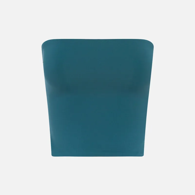 Bond Eye Isla Triangle Top - Petrol Blue / Forest Bare sold by Kith