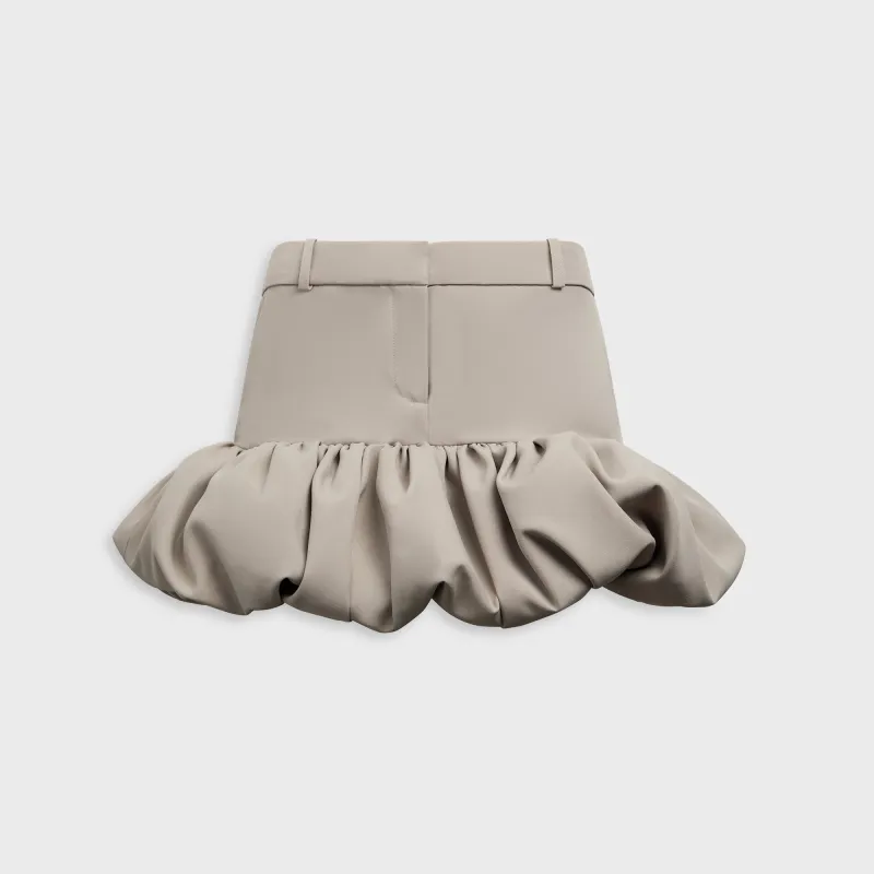 Coperni Gathered Hem Tailored Skirt - Beige sold by Kith