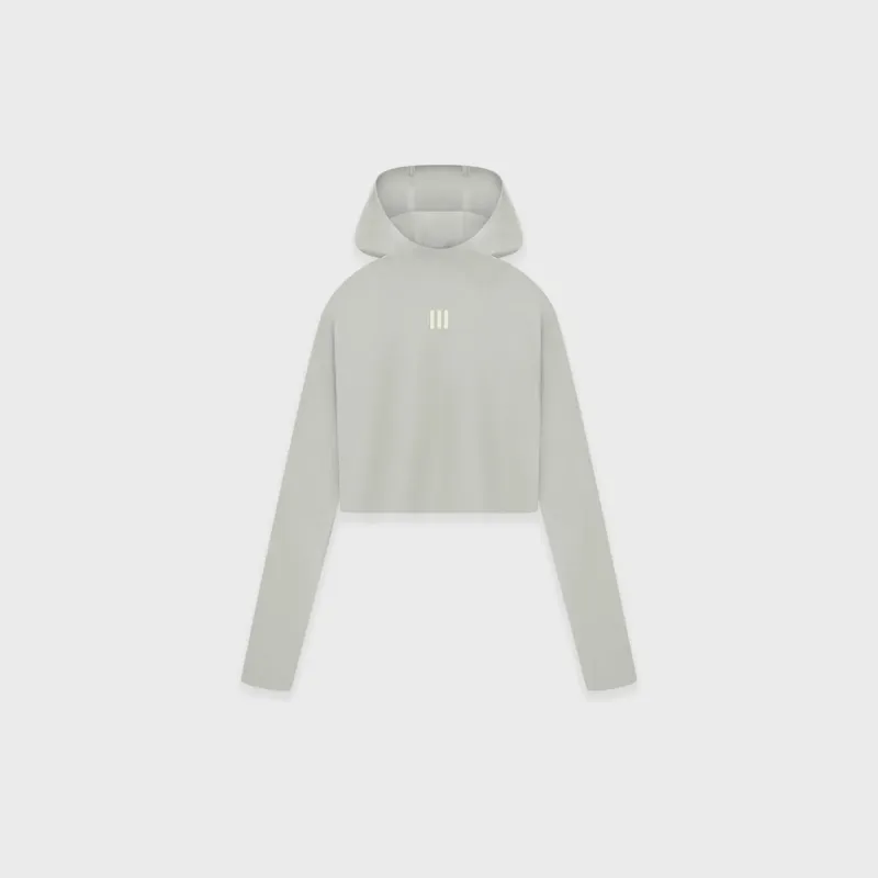 Adidas x Fear of God Athletics Base Layers Crop Hoodie - Grey sold by Kith