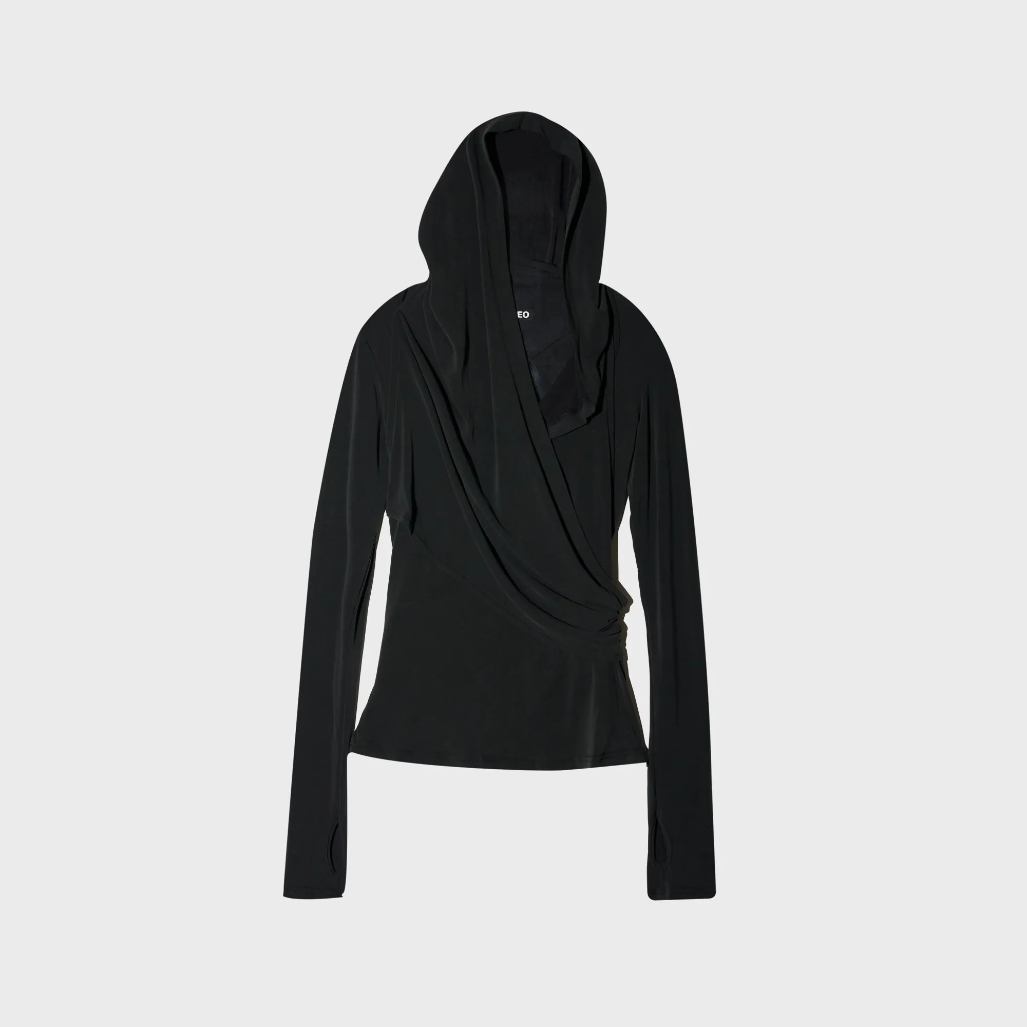 Hyein Seo Hooded Jersey Top - Black sold by Kith