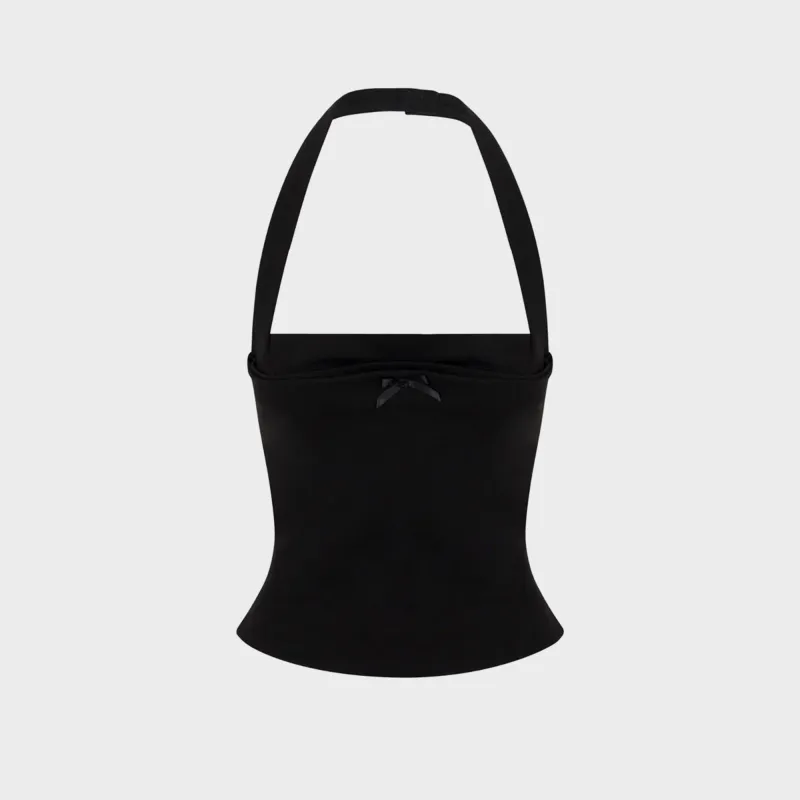 Miaou Mikalea Top - Black sold by Kith