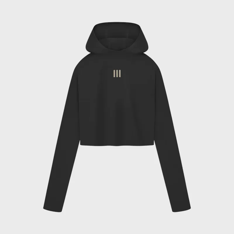 Adidas x Fear of God Athletics Base Layers Crop Hoodie - Black sold by Kith
