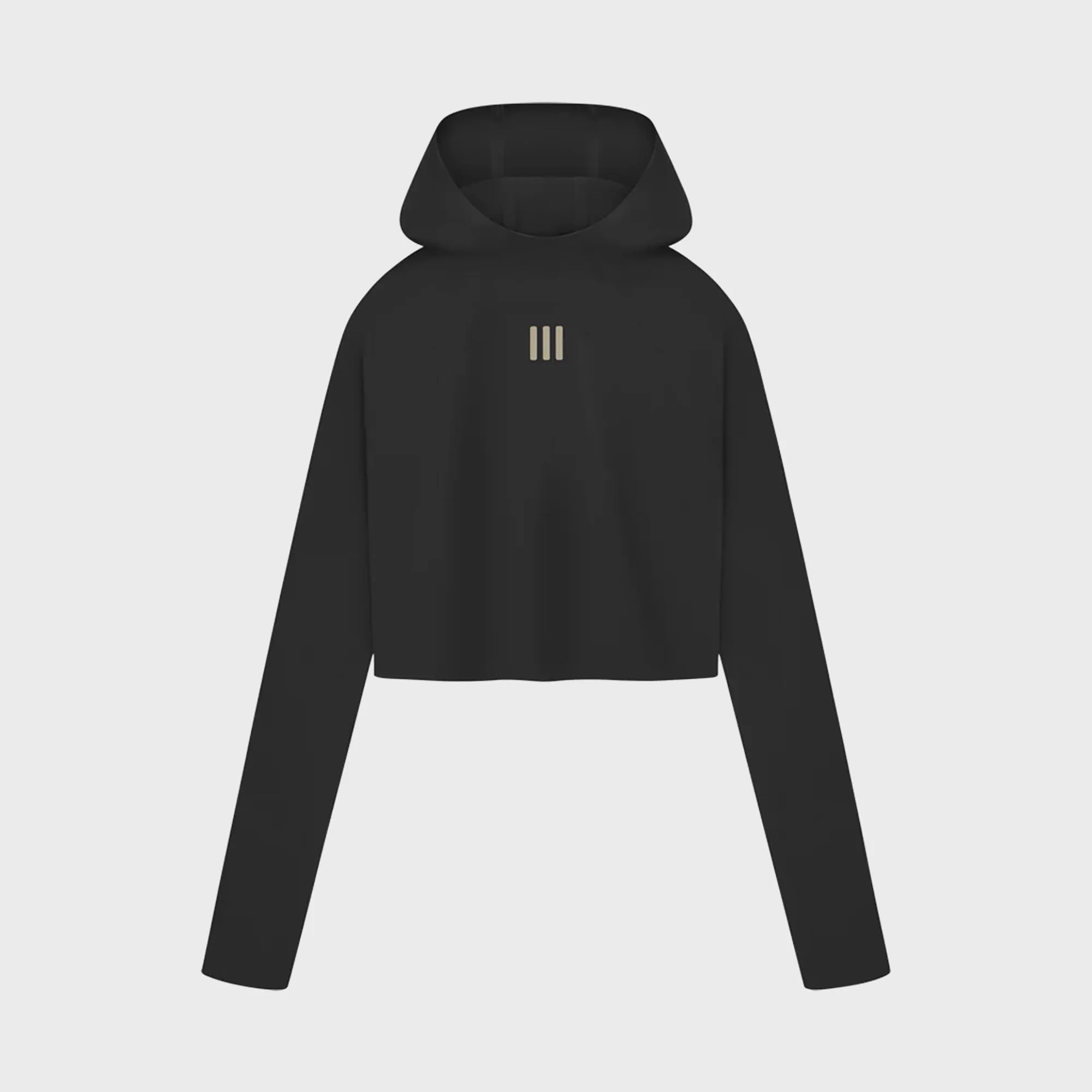 Adidas x Fear of God Athletics Base Layers Crop Hoodie - Black sold by Kith