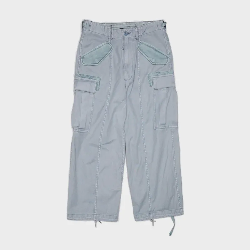 R13 Cropped Cargo - Faded Steel Blue Canvas sold by Kith