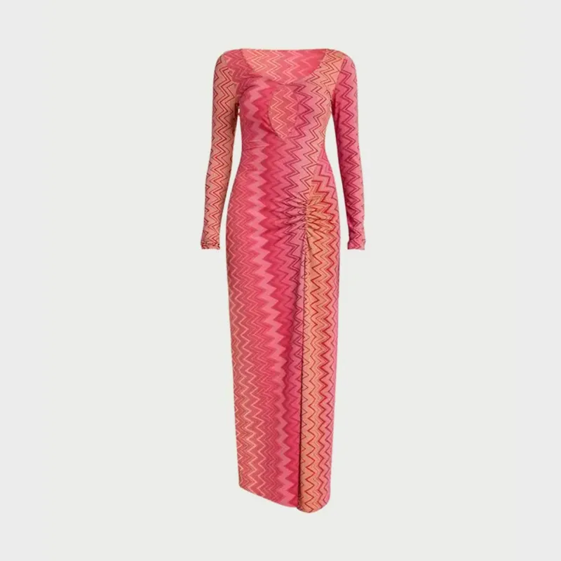 Missoni Long Cover Up - Cherry Chevron sold by Kith