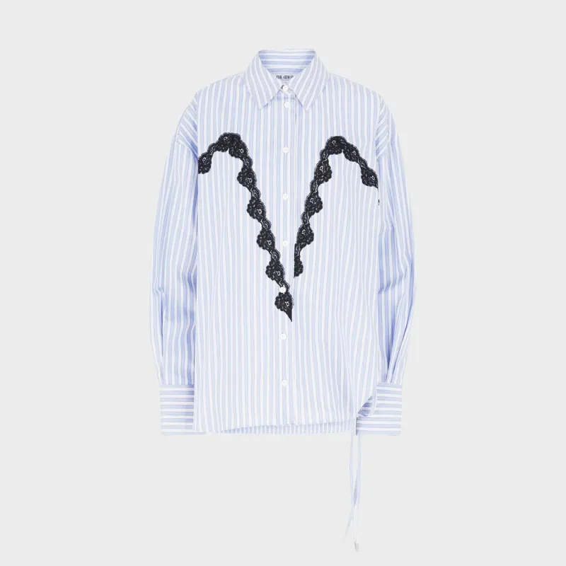 The Attico Shirt - Blue / White sold by Kith