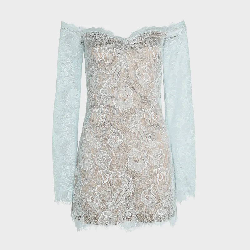 Retrofete Aino Lace Dress - Ice Blue sold by Kith