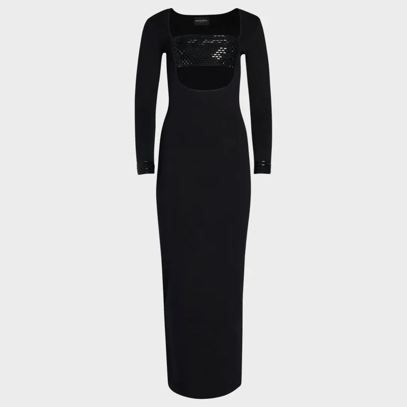 Retrofete Raelle Embellished Knit Dress - Black sold by Kith