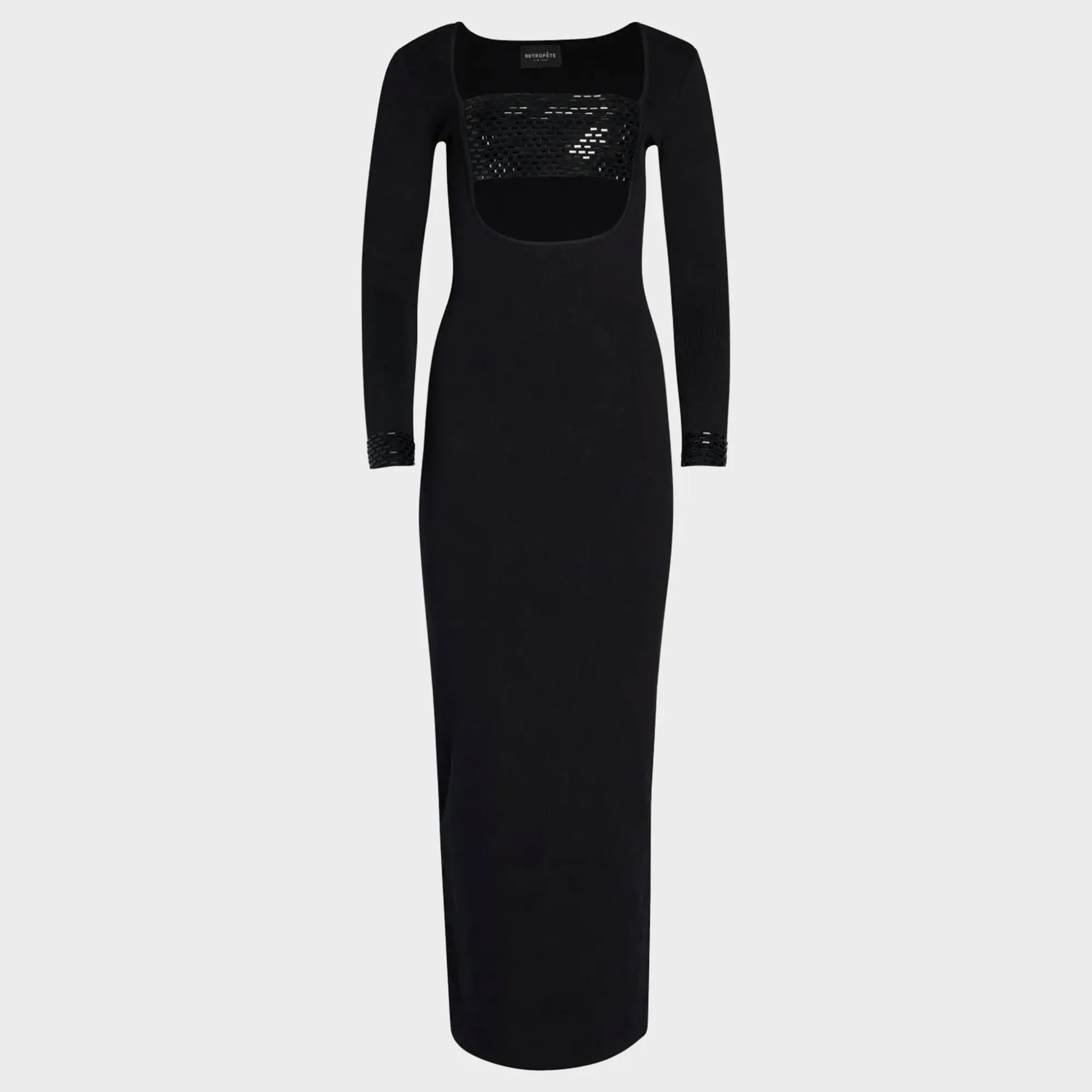 Retrofete Raelle Embellished Knit Dress - Black sold by Kith