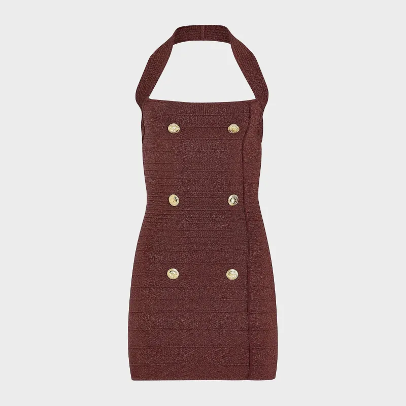 Retrofete Harlyn Dress - Metallic Pecan sold by Kith