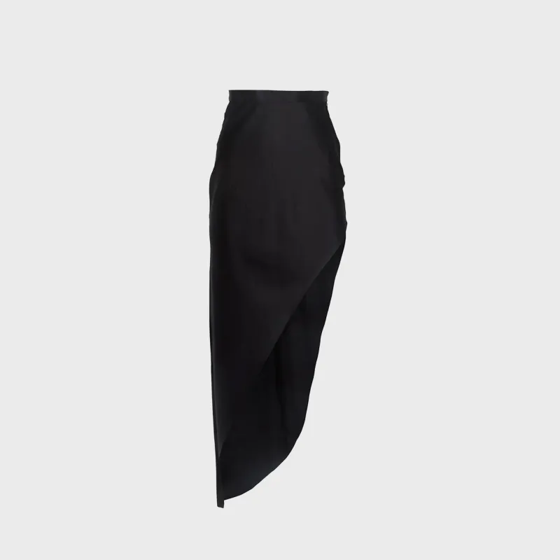 Fleur du Mal High Slit Skirt - Black sold by Kith