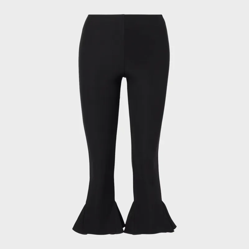 Nensi Dojaka Cropped Flared Trousers-Black sold by Kith