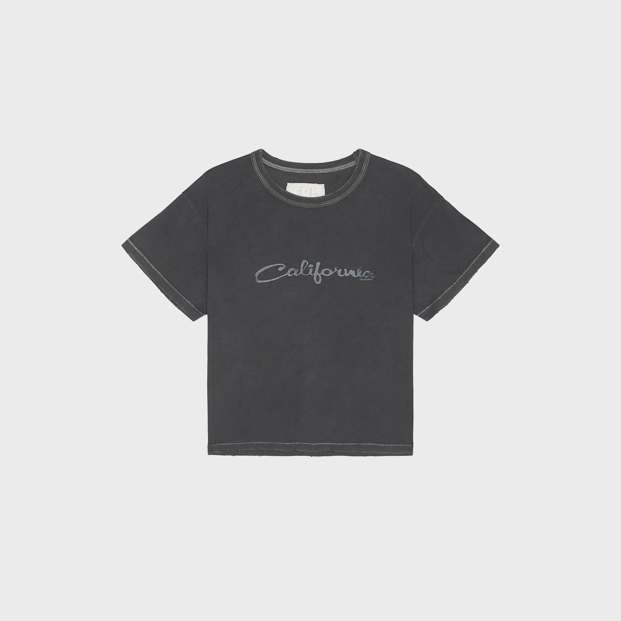 ERL Unisex California Signature Tee - Black sold by Kith