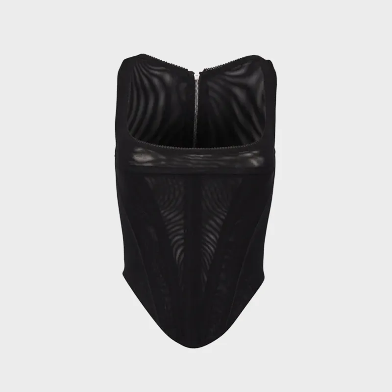 Miaou Campbell Corset - Black sold by Kith