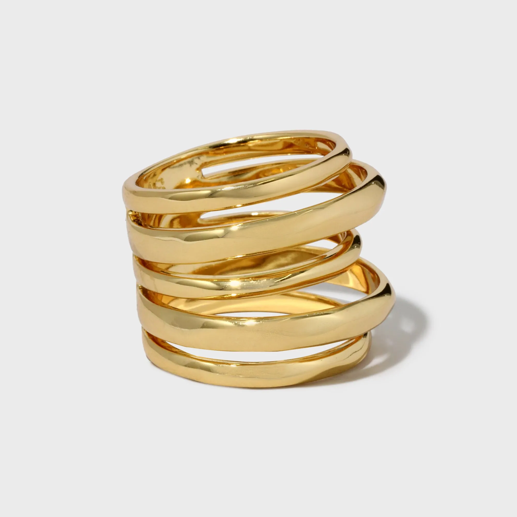Alexis Bittar Layered Ring - Gold sold by Kith