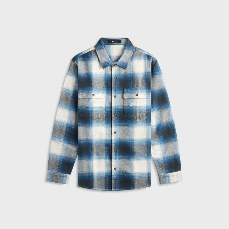 Ksubi Rosebowl Long Sleeve Shirt - Salted Blue sold by Kith