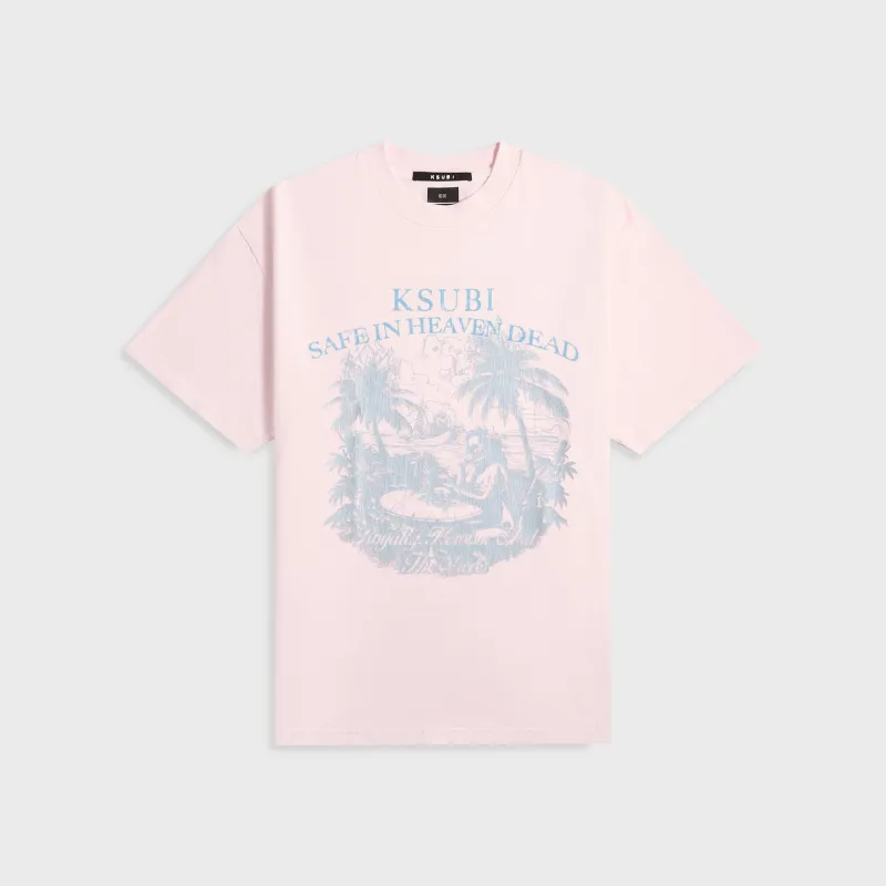 Ksubi Paradiso Ekcess Short Sleeve Tee - Pink sold by Kith