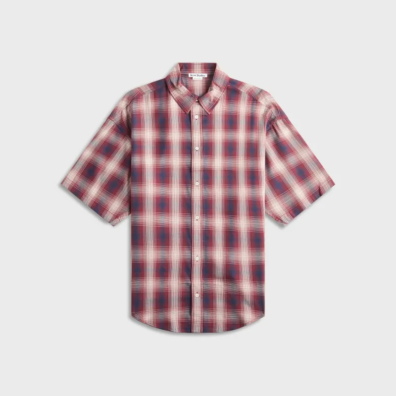 Acne Studios Shirt - Red / Blue sold by Kith