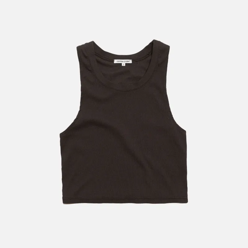 Cotton Citizen Venice Crop Tank - Black sold by Kith