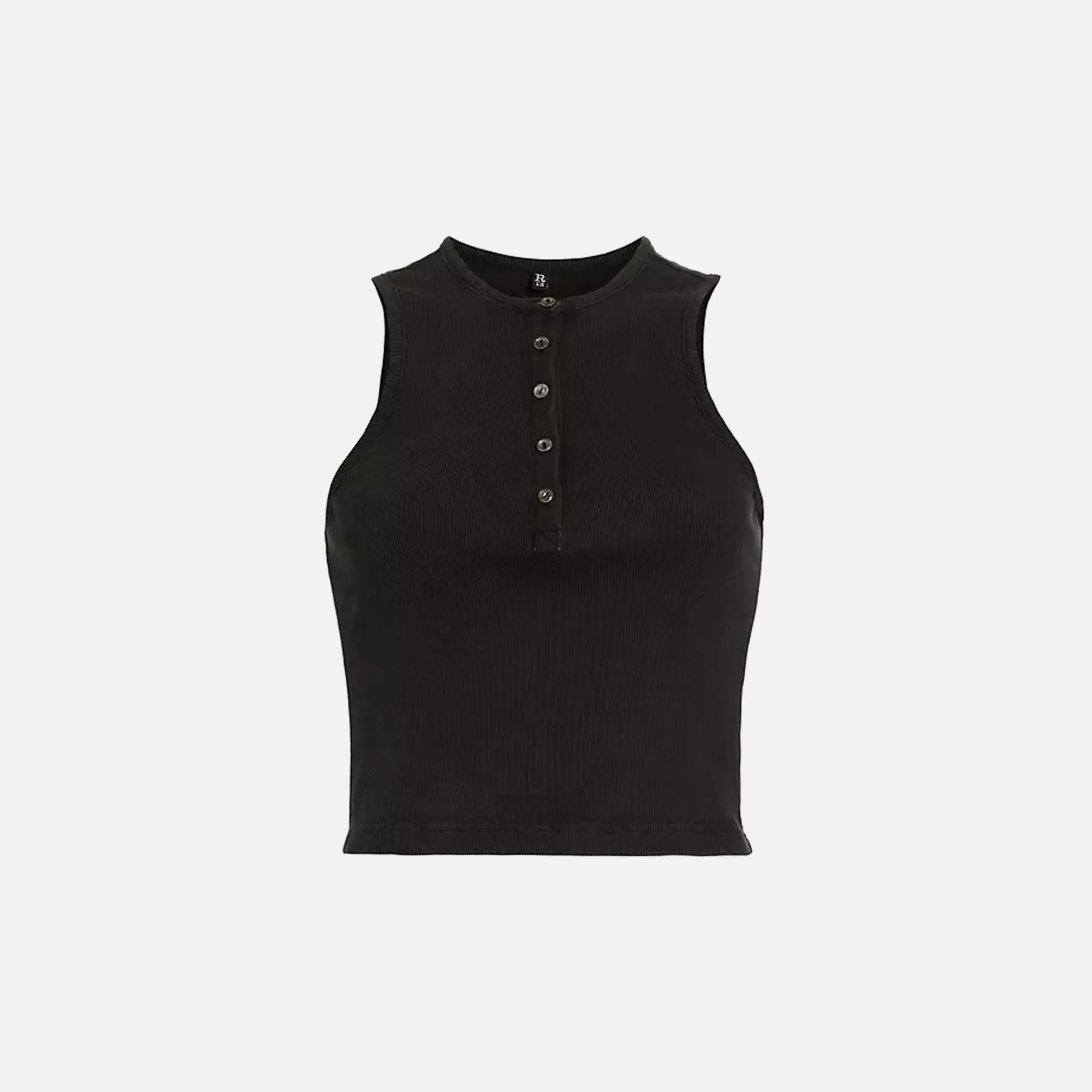 Henley Tank in Washed Black sold by Kith