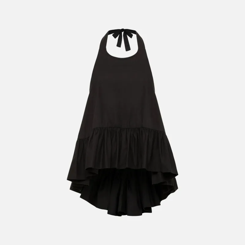Azeeza Winston Cotton Poplin Top - Black sold by Kith
