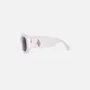 The Attico Blake Frame Sunglass - White sold by Kith
