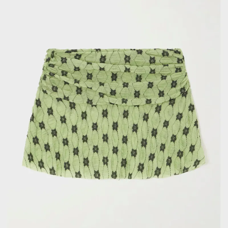 Siedres Remi Skirt - Green sold by Kith