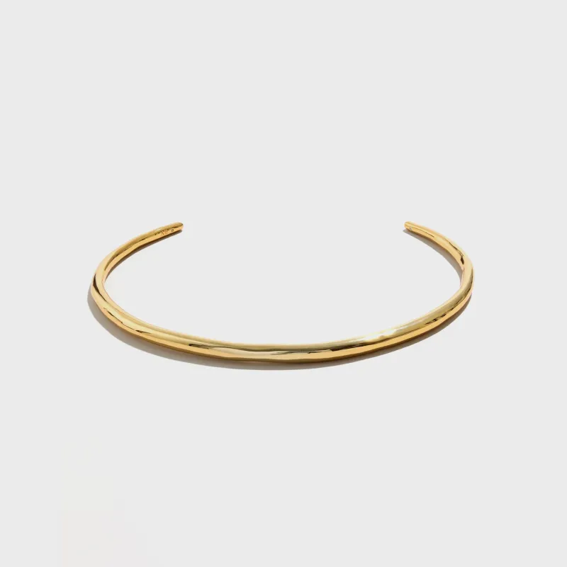Alexis Bittar Molten Gold Thin Collar Necklace - Gold sold by Kith