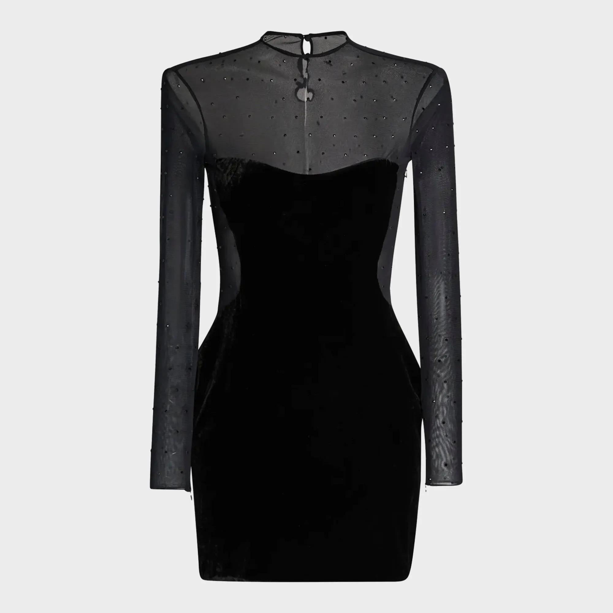Retrofete Delmer Velvet Dress - Black sold by Kith