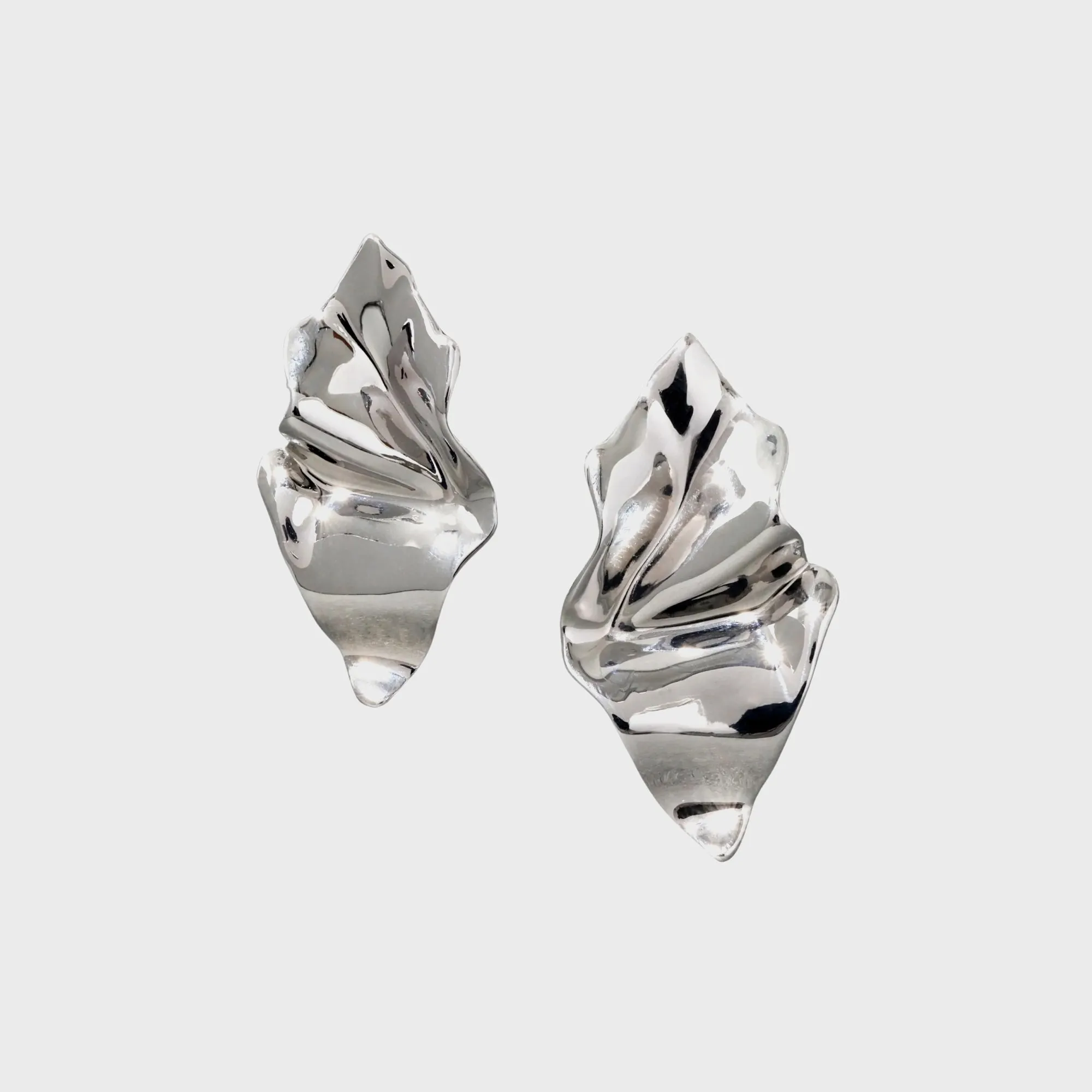 Alexis Bittar Crumpled Small Post Earring - Silver sold by Kith